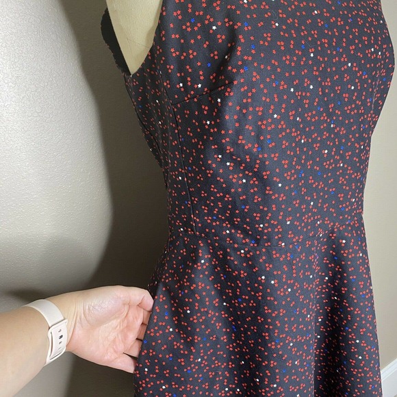 GAP Black Star Print Cotton Sleeveless ALine Dress - Picture 4 of 12